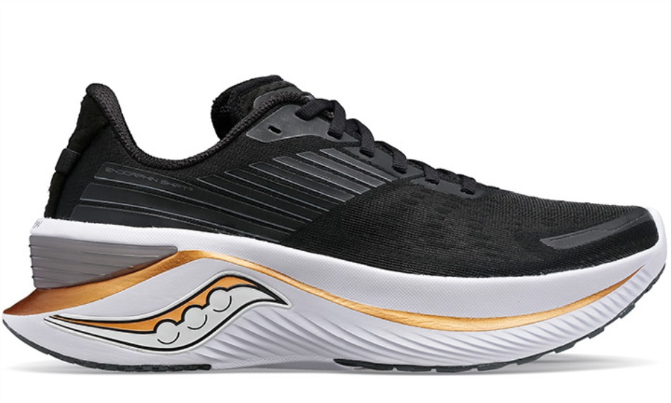 Women's Endorphin Shift 3 (Wide) Black Goldstruck Saucony