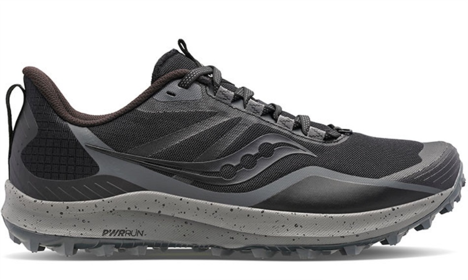 Men's Peregrine 12 (Wide) Saucony Black Charcoal