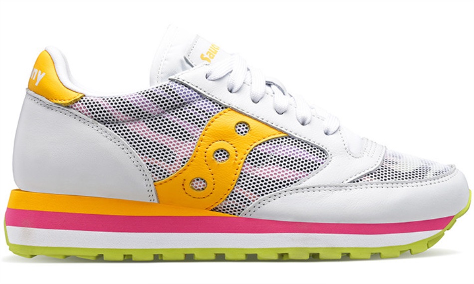 Women's Jazz Triple White Yellow Saucony