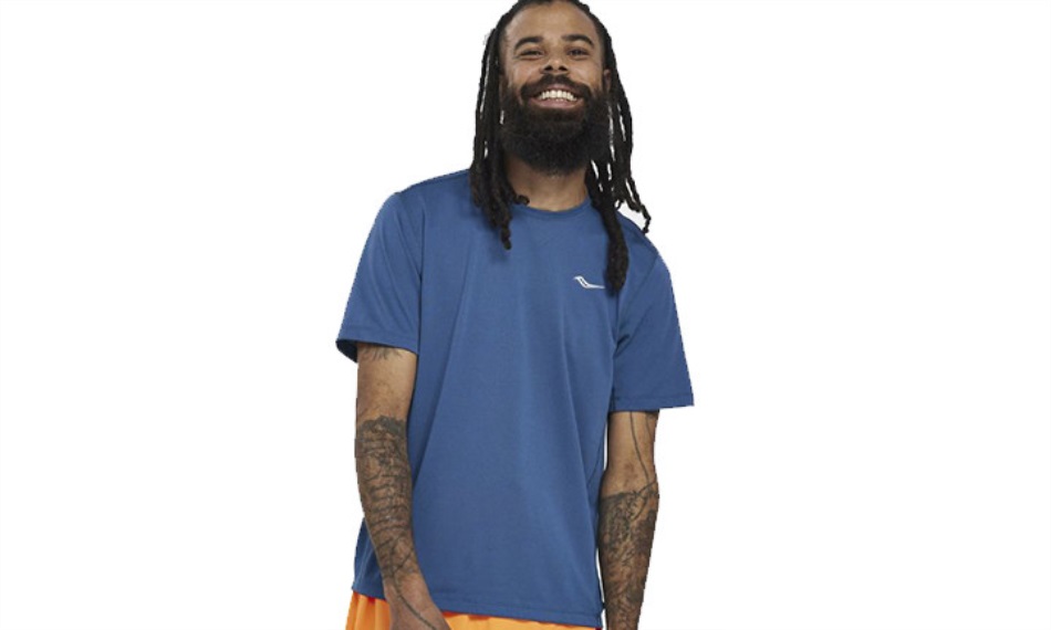 Men's Stopwatch Short Sleeve Saucony Nightshade