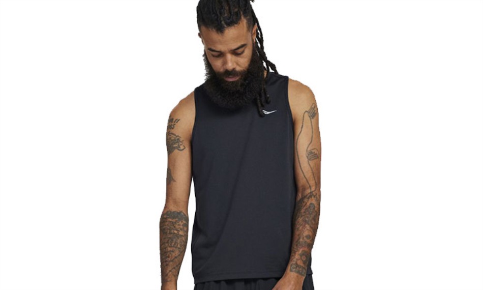 Men's Stopwatch Singlet Saucony Black